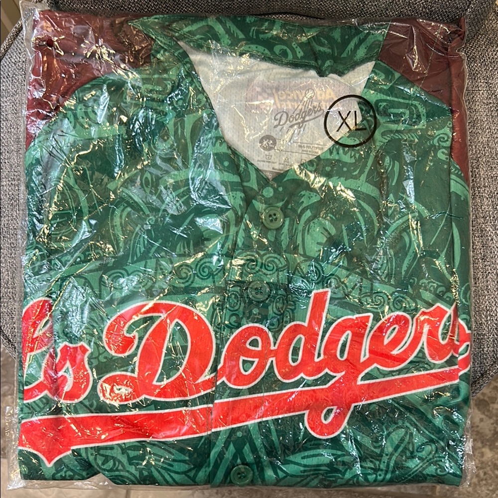 Green Los Angeles Dodgers Jersey XL